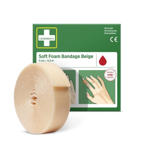 51011018-cederroth-soft-foam-bandage-beige-3x450-with-roll