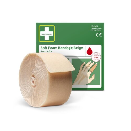 51011020-cederroth-soft-foam-bandage-beige-6x450-with-roll