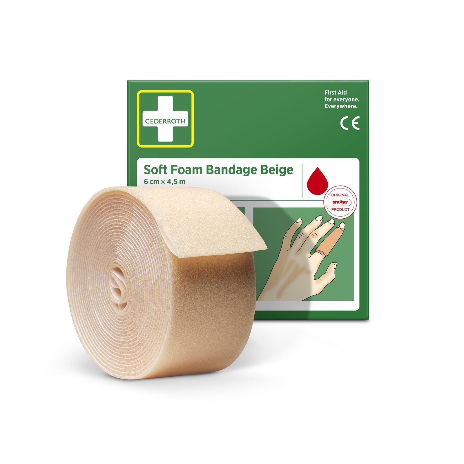 51011020-cederroth-soft-foam-bandage-beige-6x450-with-roll