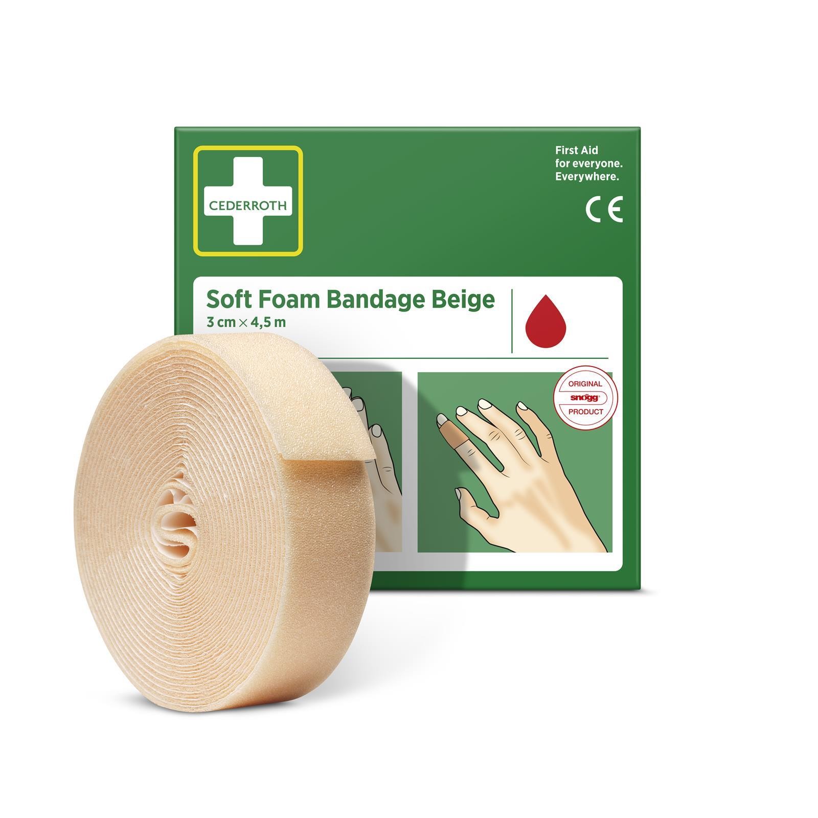 51011018-cederroth-soft-foam-bandage-beige-3x450-with-roll